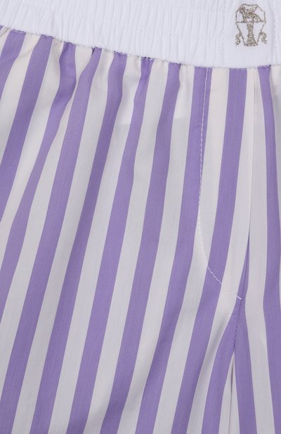 Шорты из хлопка и шелка BRUNELLO CUCINELLI, арт. BH757P050B, фото 3