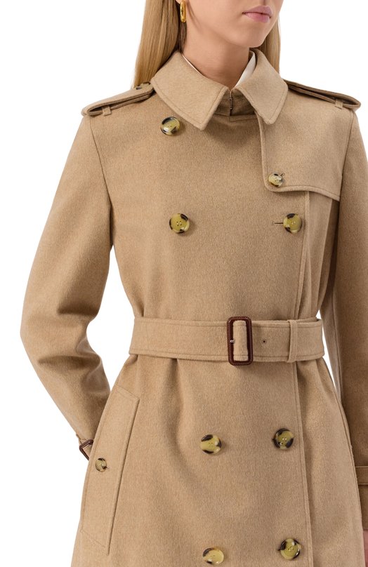 Кашемировое пальто Burberry 8110787 Бежевый  8110787 Фото 5