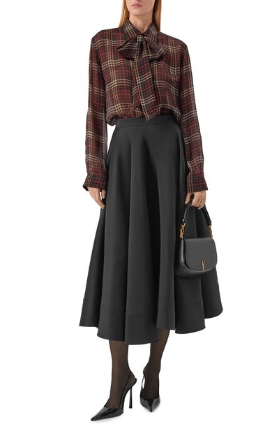 Женская шелковая блузка SAINT LAURENT, арт. 838125/Y3H84