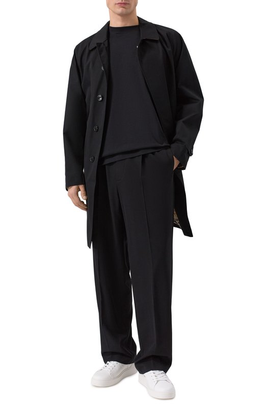 Хлопковая футболка Balmain GH1EF000/GF39 Чёрный  GH1EF000/GF39 Фото 2