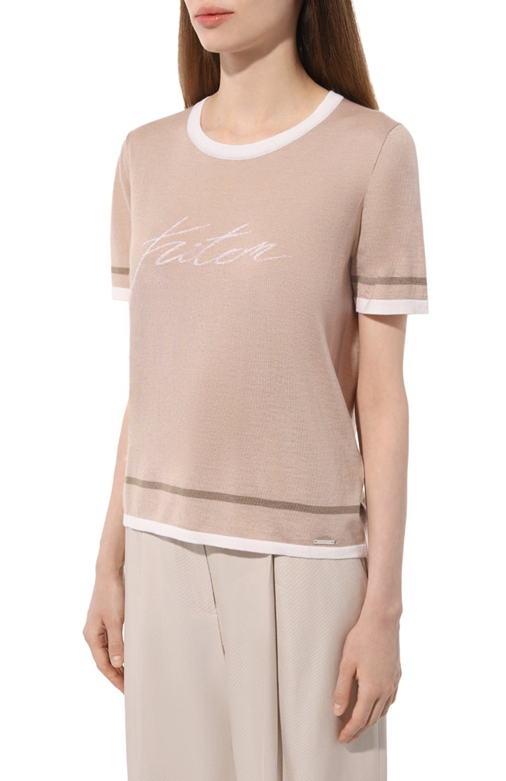 Пуловер из кашемира и шелка KITON, арт. D57701, фото 3