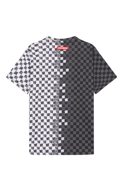Хлопковая футболка SPRAYGROUND, арт. SPY1410/CHECKERED SKETCH REGULAR T-SHIRT