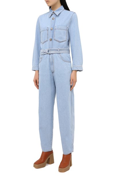 Джинсовый комбинезон NANUSHKA, арт. LENN0N_LIGHT BLUE_TWILL DENIM, фото 3