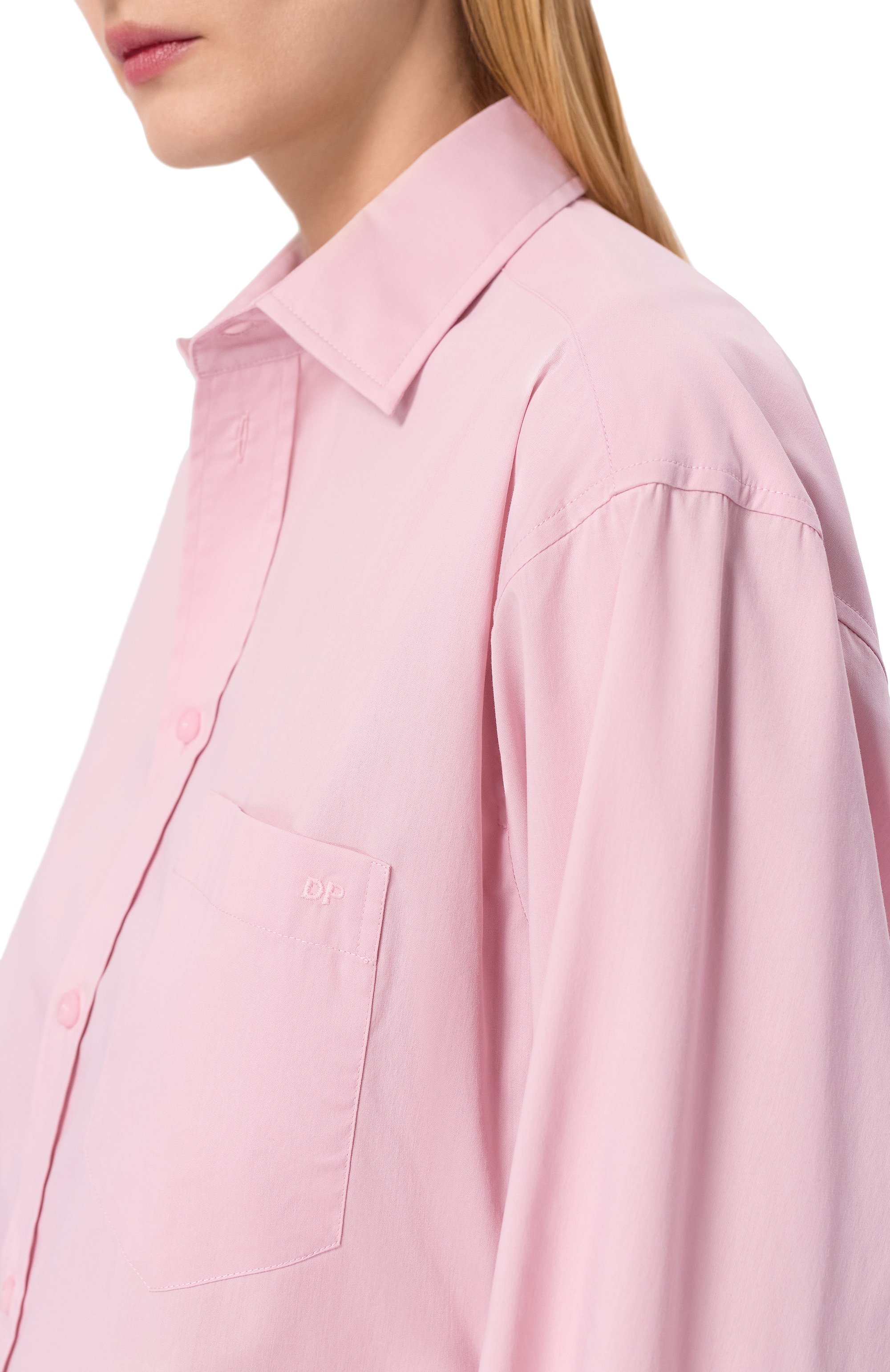 Хлопковая рубашка DARKPARK, арт. WSH04 FAC134/ANNE-LIGHT C0TT0N P0PELINE TAIL0RED S, фото 5