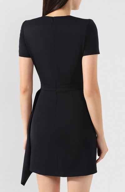 Шерстяное платье ALEXANDER MCQUEEN синего цвета по цене 177500 руб., арт. 580749/QJAAC, фото 4 Шерстяное платье ALEXANDER MCQUEEN, арт. 580749/QJAAC, фото 4