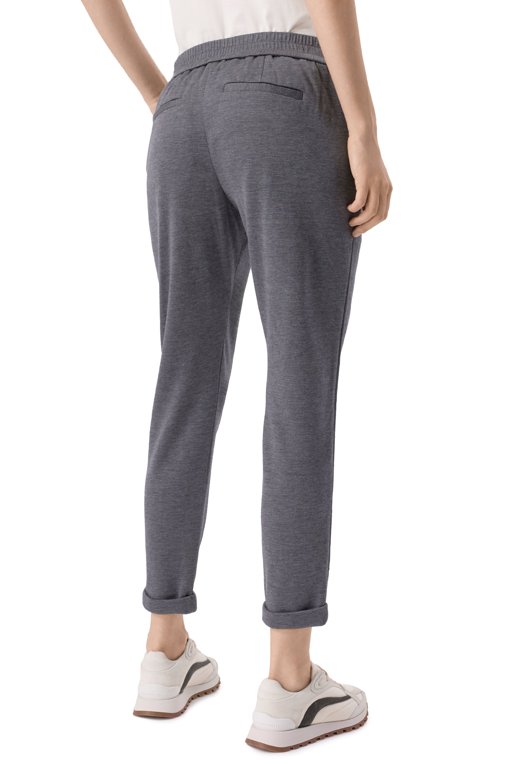 Брюки из хлопка и шелка BRUNELLO CUCINELLI, арт. MD828SM679, фото 4