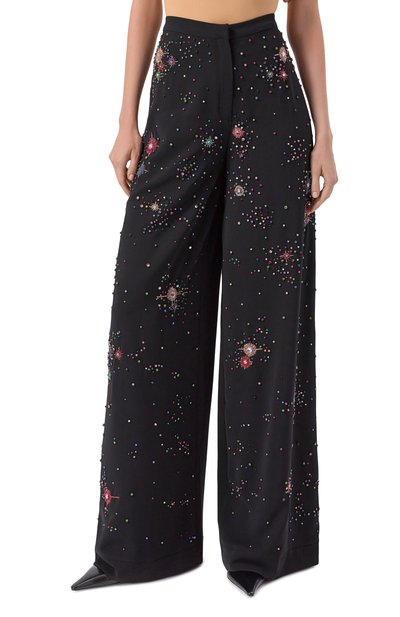 Брюки с отделкой стразами ZUHAIR MURAD, арт. PTR25029/CRCA018, фото 3