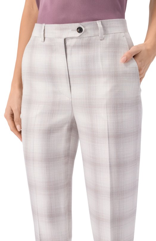 Брюки из вискозы Kiton D48125K0922G08 Белый  D48125K0922G08 Фото 5