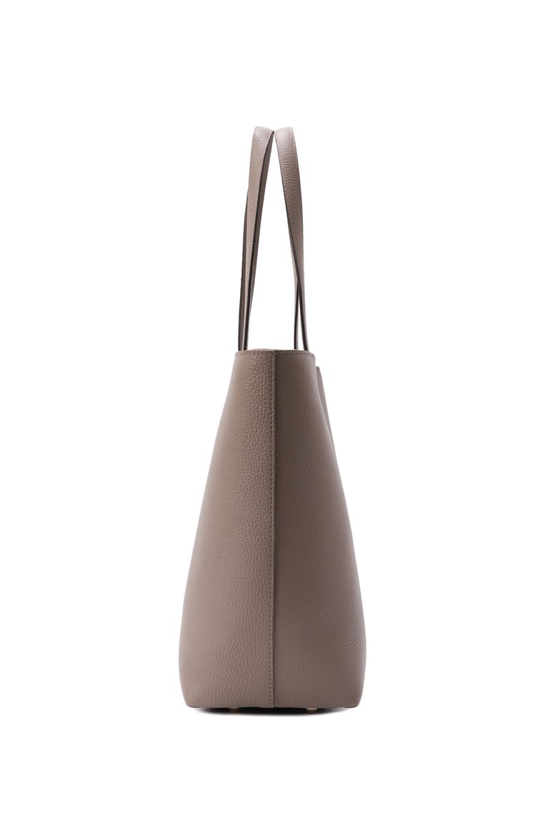 Женская сумка-тоут sfera large FURLA темно-серого цвета, арт. WB01353/HSF000 | Фото 4 (Размер: large; Материал: Натуральная кожа)