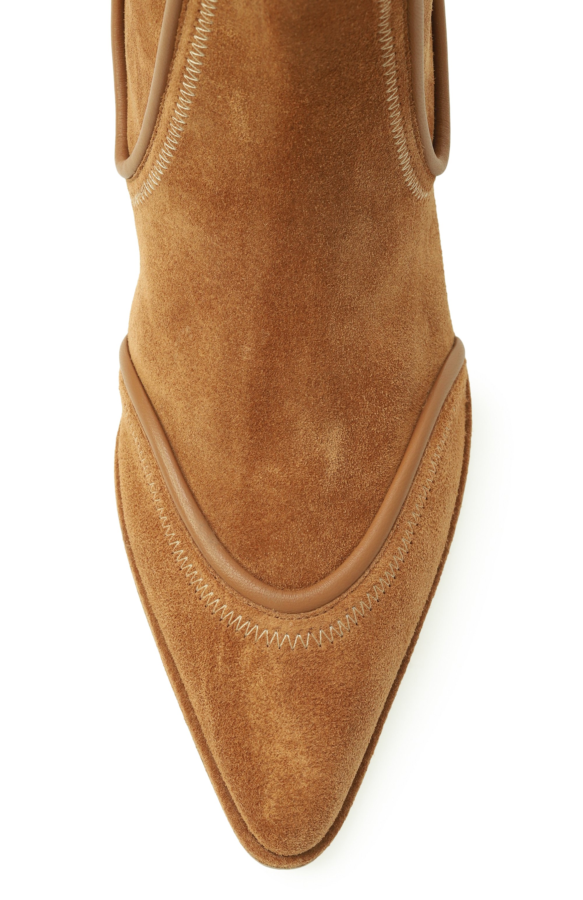 Замшевые казаки tiwi SERGIO ROSSI коричневого цвета по цене 108000 руб., арт. B11620/MCRM13, фото 6 Замшевые казаки tiwi SERGIO ROSSI, арт. B11620/MCRM13, фото 6