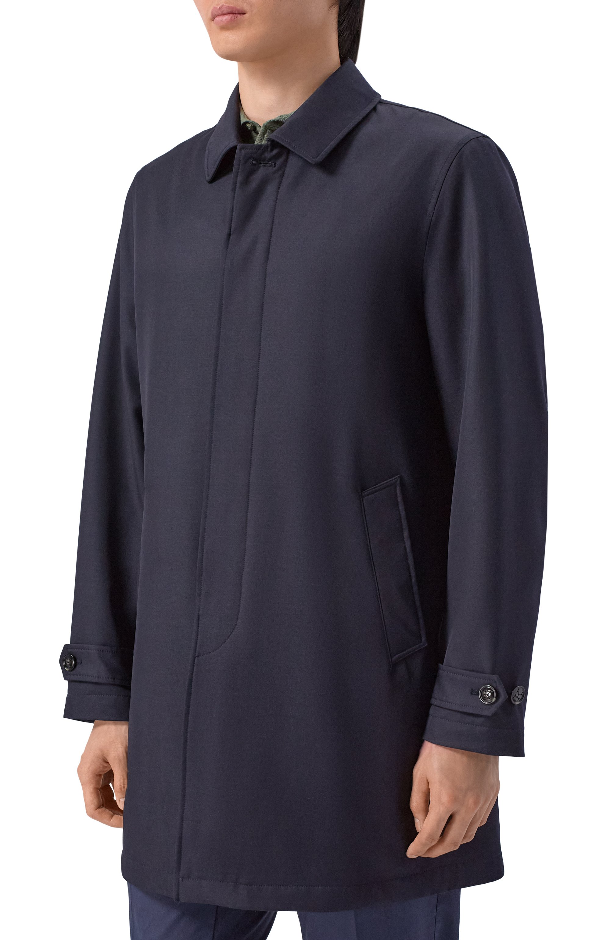 Плащ из шерсти и шелка KITON, арт. UW2310BV0830H, фото 3