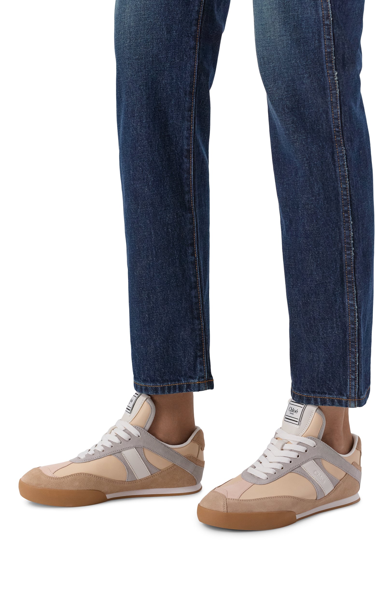Кожаные кеды chloé kick CHLOÉ, арт. CH25W07IVE, фото 2