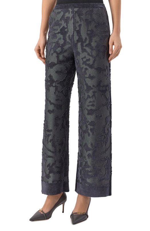 Шелковые брюки Giorgio Armani GW002432/AF19837 Синий  GW002432/AF19837 Фото 3