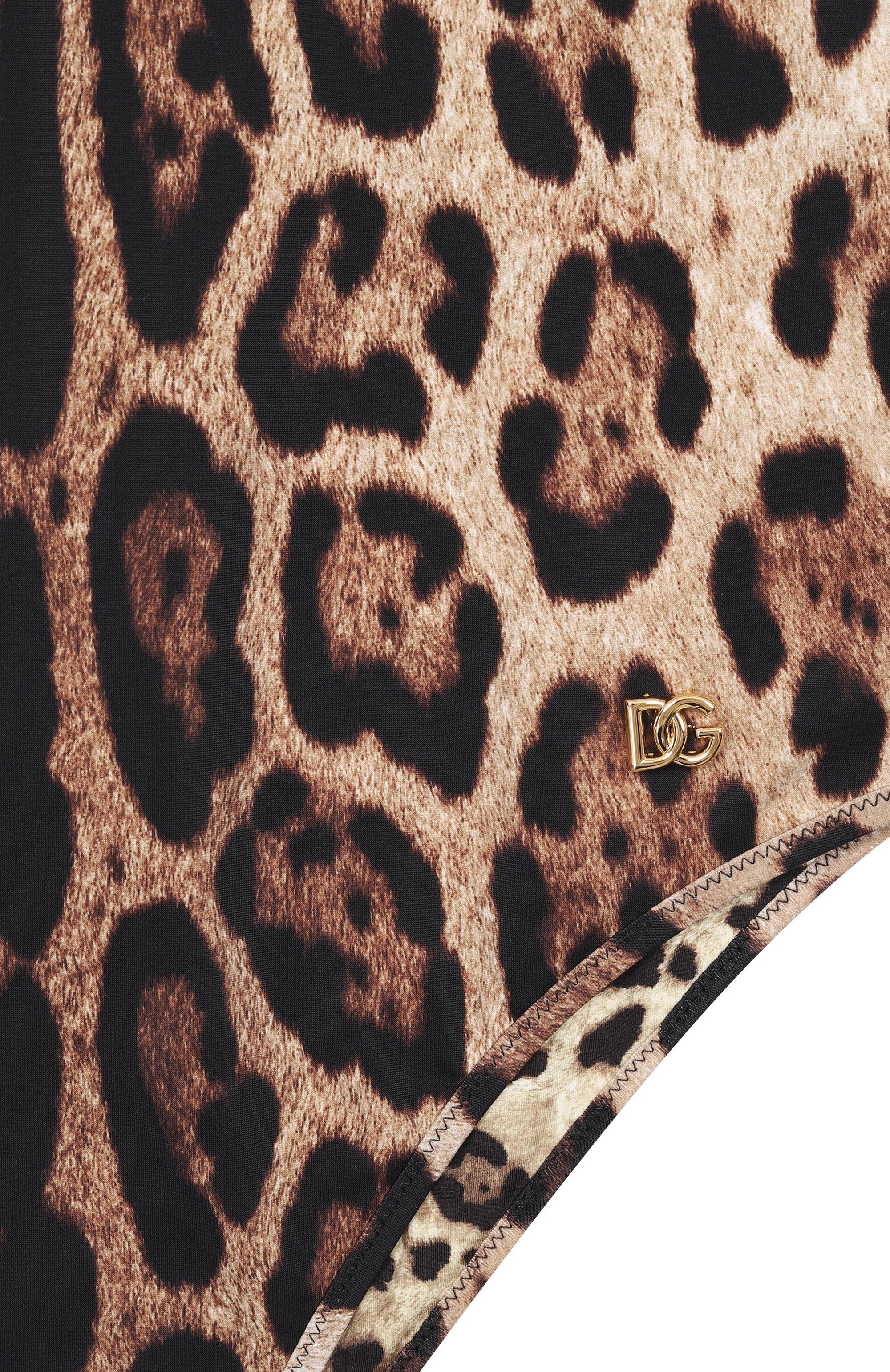 Слитный купальник DOLCE & GABBANA леопардового цвета по цене 35700 руб., арт. L5J812/0N011, фото 3 Слитный купальник DOLCE & GABBANA, арт. L5J812/0N011, фото 3