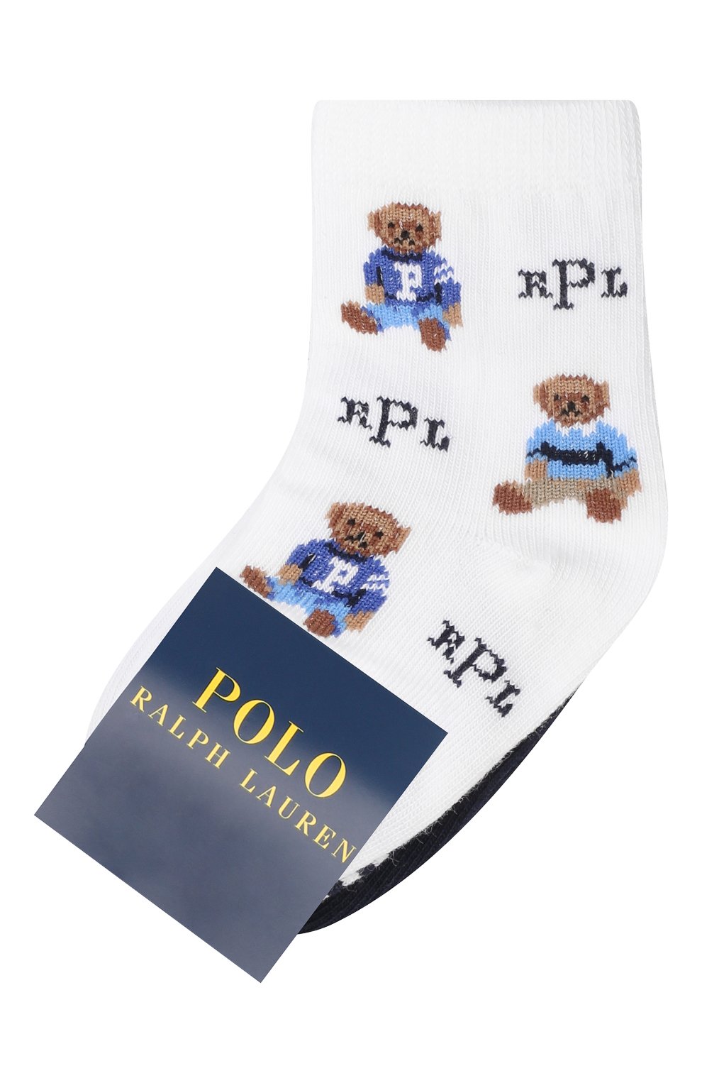 Комплект из трех пар носков RALPH LAUREN синего цвета по цене 1515 руб., арт. 441857590, фото 1 Комплект из трех пар носков RALPH LAUREN, арт. 441857590, фото 1