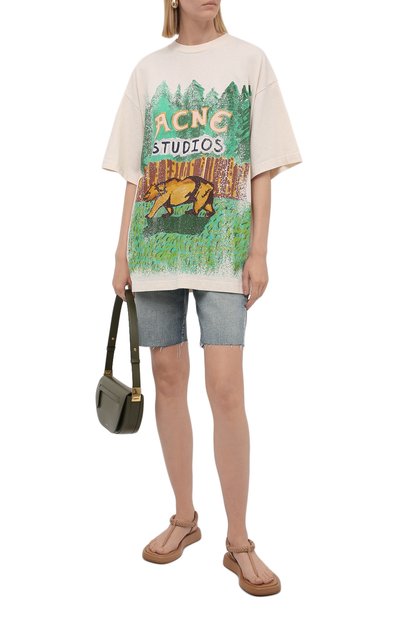Хлопковая футболка ACNE STUDIOS, арт. AL0239, фото 2