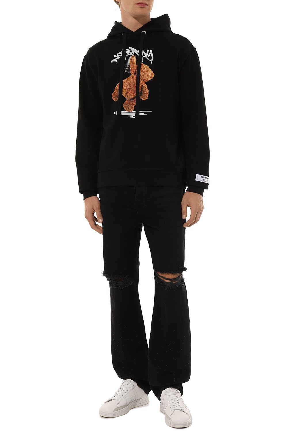 Хлопковое худи DIEGO VENTURINO, арт. D3W4DVFLHP0NB, фото 2