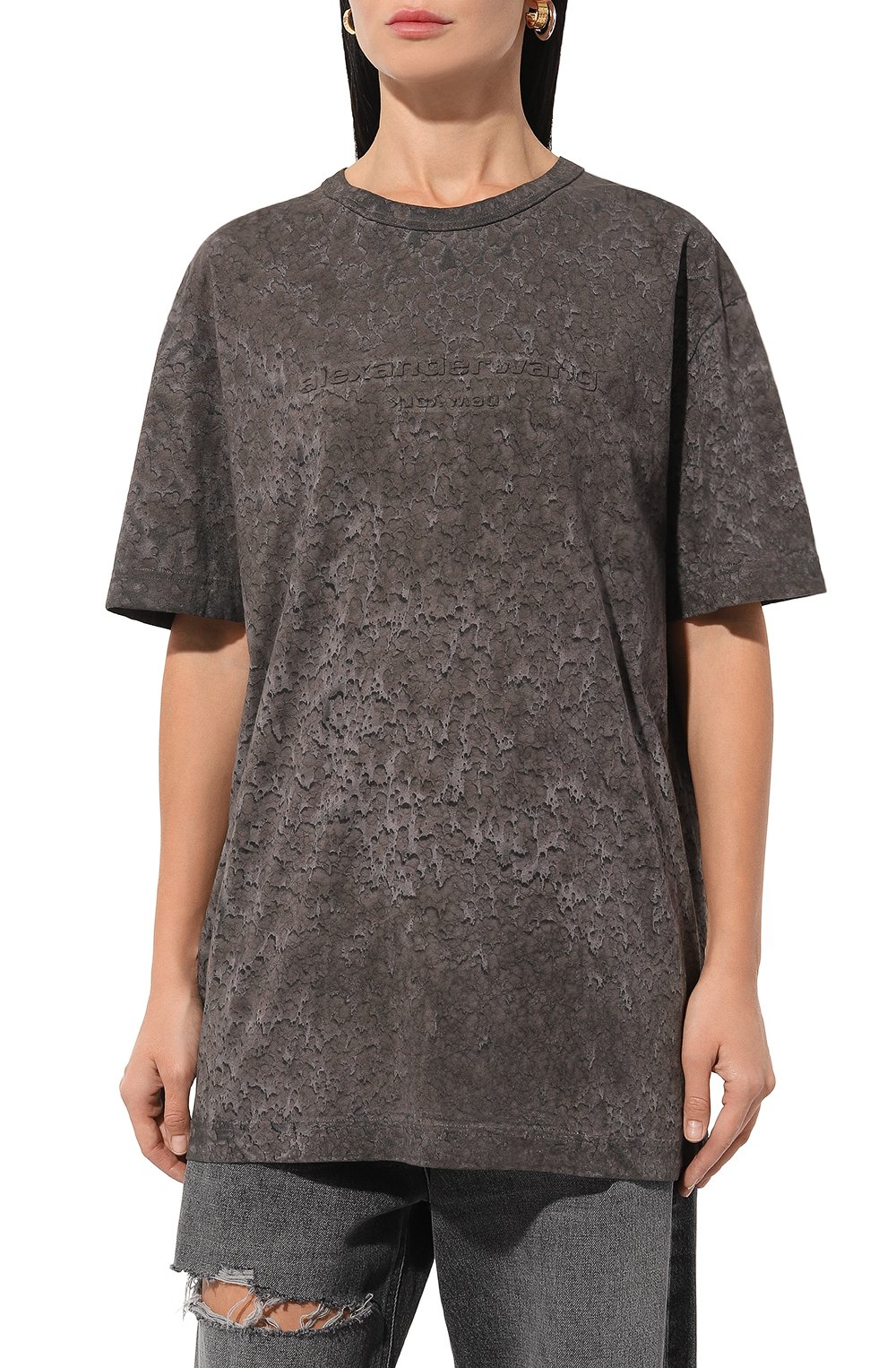 Хлопковая футболка ALEXANDER WANG, арт. UCC3241702, фото 3