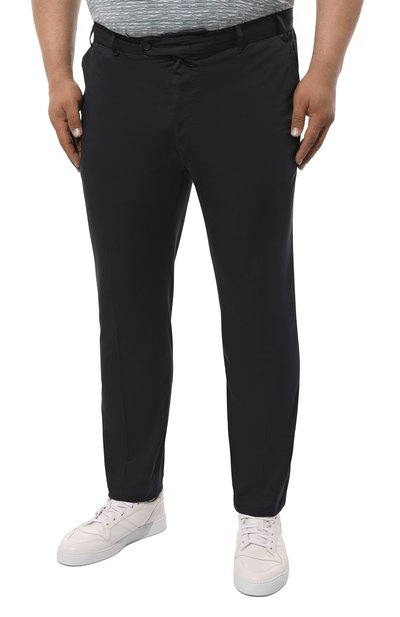 Брюки из хлопка и шелка WINDSOR темно-синего цвета по цене 39950 руб., арт. 13 SANTI0S-W 10009601/58, фото 3 Брюки из хлопка и шелка WINDSOR, арт. 13 SANTI0S-W 10009601/58, фото 3