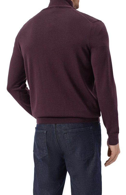Шерстяной джемпер Van Laack VL-SAVERI0-F1/S00176 Бордовый  VL-SAVERI0-F1/S00176 Фото 4