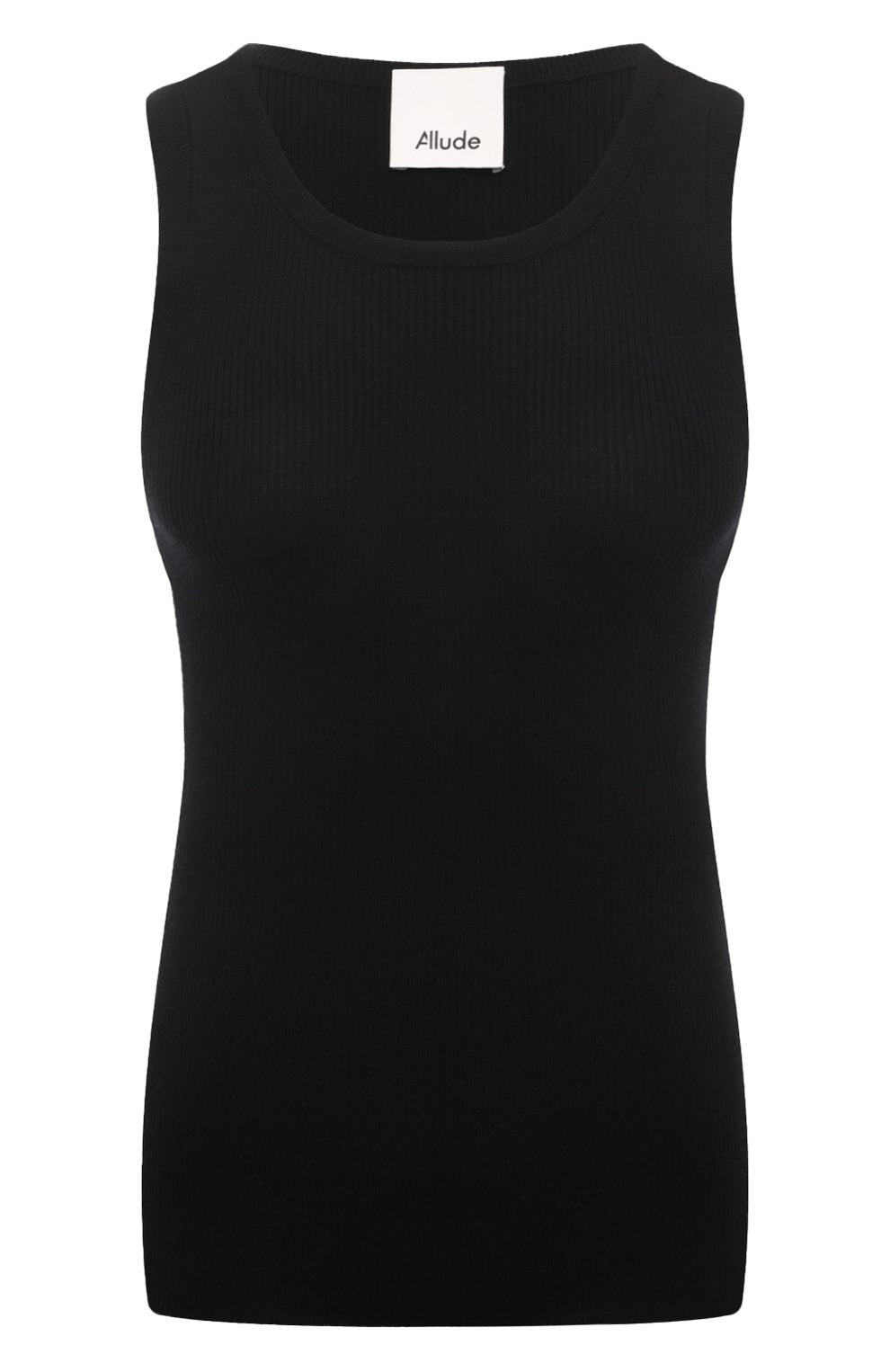 Шерстяная майка ALLUDE черного цвета по цене 21300 руб., арт. 245/64002, фото 1 Шерстяная майка ALLUDE, арт. 245/64002, фото 1