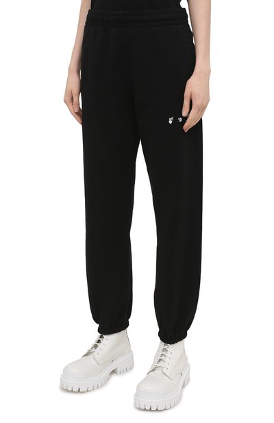 Хлопковые джоггеры OFF-WHITE, арт. 0WCH006S21JER001, фото 3