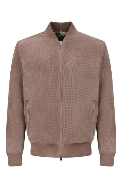 Мужской замшевый бомбер MVST, арт. M26.2PM.L026 BIG SIZE/METIS SUEDE/PERF0RATED 6MM