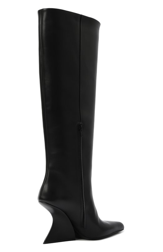 Кожаные сапоги Mugler MUWFW26FS226_TL001 Чёрный  MUWFW26FS226_TL001 Фото 5
