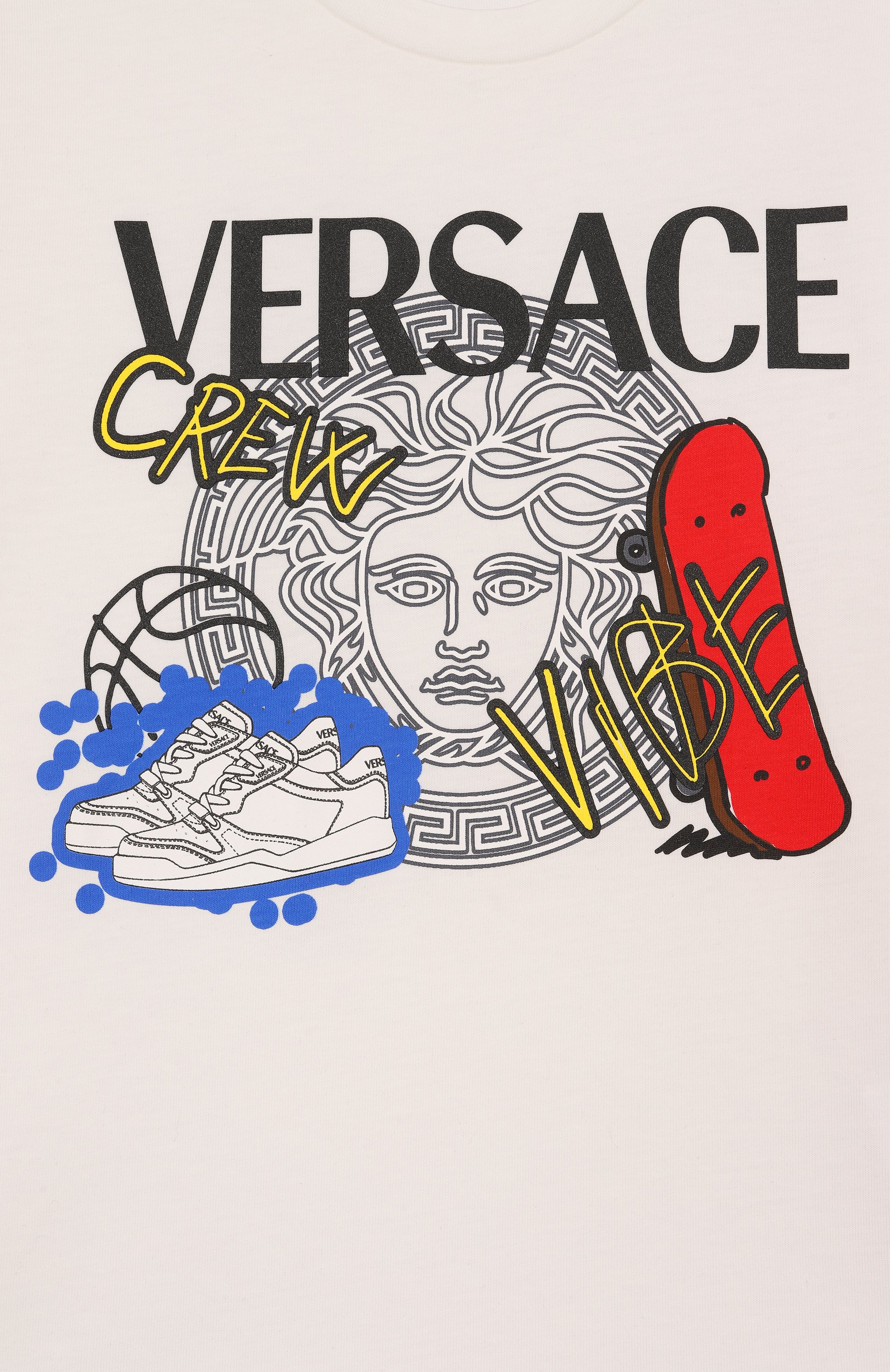 Хлопковая футболка VERSACE, арт. 1018293/1A13078/4A-6A, фото 3