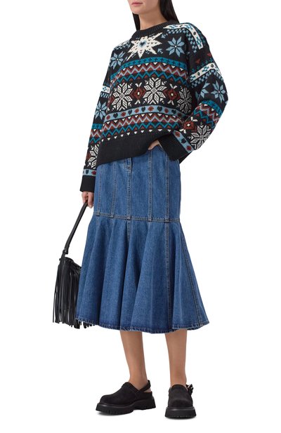 Замшевые сабо MOSCHINO черного цвета по цене 75900 руб., арт. MA10864H0N/ME0, фото 3 Замшевые сабо MOSCHINO, арт. MA10864H0N/ME0, фото 3