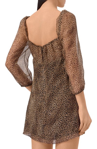 Шелковое платье SAINT LAURENT, арт. 859949/Y7J38, фото 3