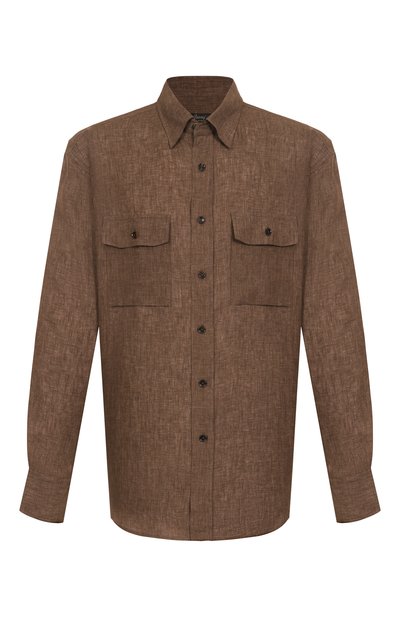 Мужская льняная рубашка BRIONI, арт. SCFA0L-P9111