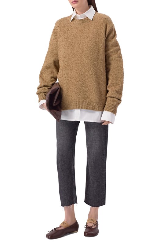 Кожаные балетки Anatomic MM6 S59WZ0099/P3628 Коричневый  S59WZ0099/P3628 Фото 3