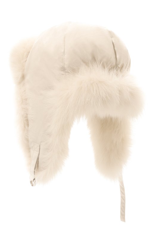 Шапка-ушанка с мехом песца Yves Salomon 23WAA618XXD0LU Белый  23WAA618XXD0LU Фото 3