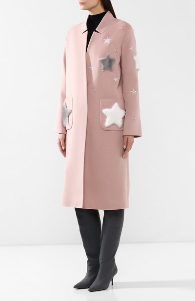 Пальто из смеси шерсти и кашемира SEVEN LAB, арт. CFW17-007/2 coral ex, фото 3
