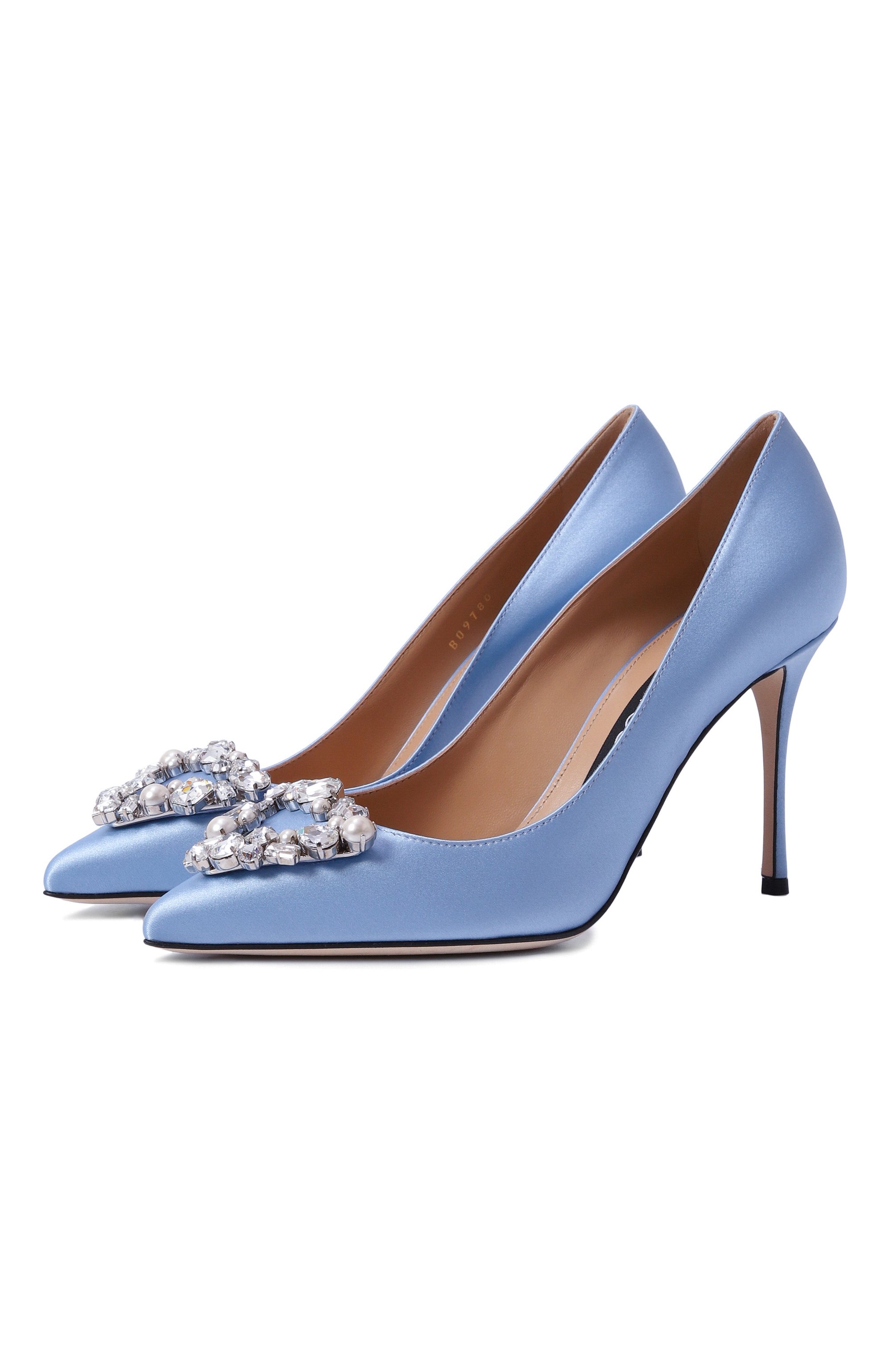 Текстильные туфли godiva precious 80 SERGIO ROSSI, арт. B09780/MTEZ02, фото 1