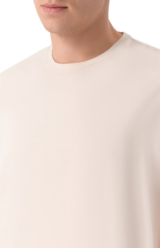 Хлопковая футболка Giorgio Brato TX26S1908C0TM Бежевый  TX26S1908C0TM Фото 5