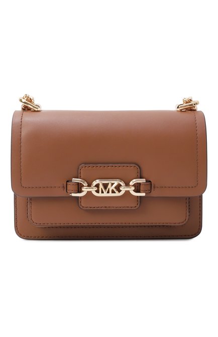Женская сумка heather MICHAEL MICHAEL KORS коричневого цвета, арт. 32S2G7HC0L | Фото 1 (Ремень/цепочка: На ремешке; Размер: mini; Драгоценные камни: Проставлено; Материал сплава: Проставлено; Материал: Натуральная кожа)