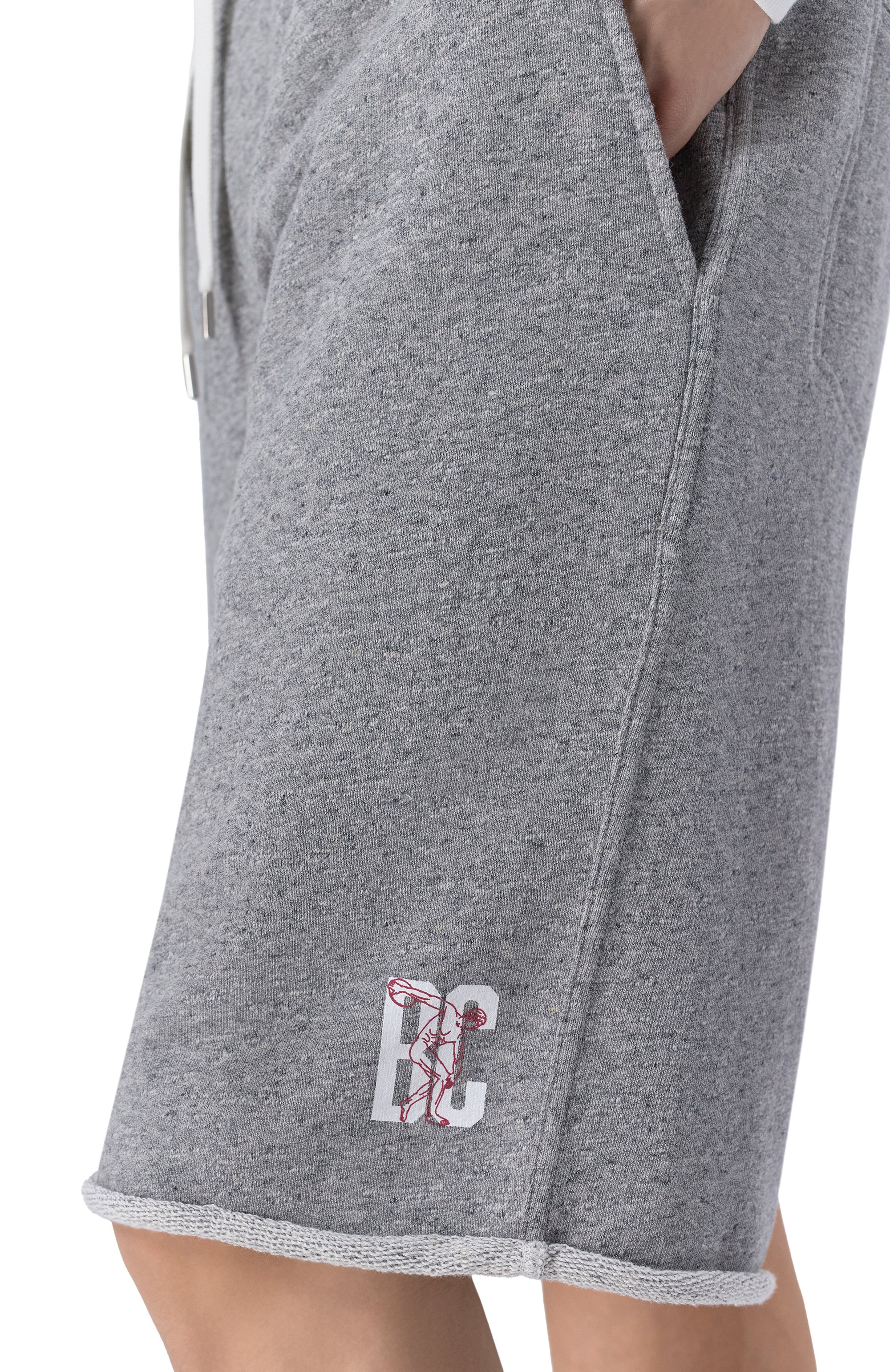 Шорты из хлопка и льна BRUNELLO CUCINELLI серого цвета по цене 123000 руб., арт. MR8313375G, фото 5 Шорты из хлопка и льна BRUNELLO CUCINELLI, арт. MR8313375G, фото 5