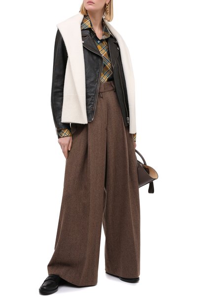 Шерстяные брюки DRIES VAN NOTEN, арт. 202-10940-1041, фото 3