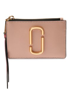 Женский кожаный футляр для кредитных карт MARC JACOBS (THE) розового цвета, арт. M0013359 | Фото 1 (Материал: Натуральная кожа; Нос: Не проставлено)