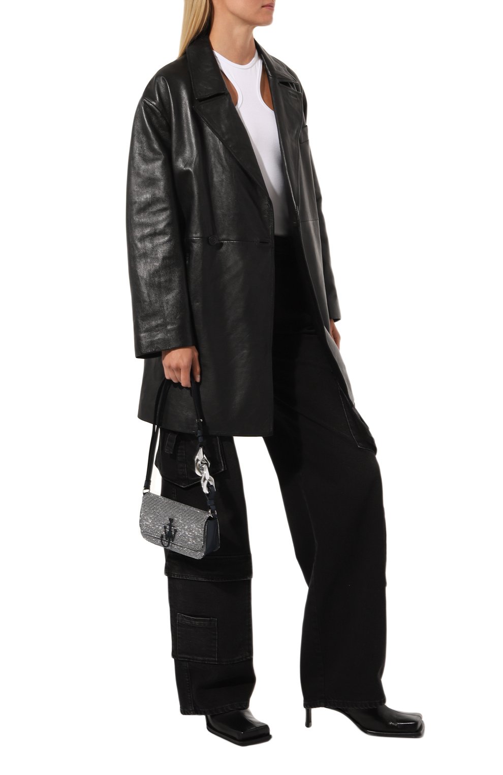 Сумка anchor JW ANDERSON черного цвета по цене 123000 руб., арт. HB0530-FA0274, фото 7 Сумка anchor JW ANDERSON, арт. HB0530-FA0274, фото 7