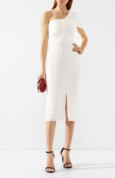 Приталенное платье ROLAND MOURET белого цвета по цене 238500 руб., арт. PS19/S0517/F6363, фото 2 Приталенное платье ROLAND MOURET, арт. PS19/S0517/F6363, фото 2