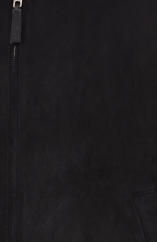 Замшевый бомбер Dolce & Gabbana G9BL0L/GI913 Чёрный  G9BL0L/GI913 Фото 6