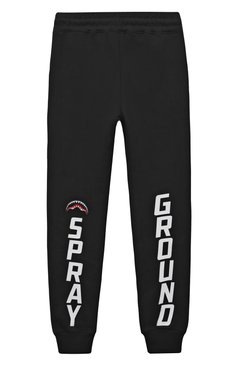 Детские хлопковые джоггеры SPRAYGROUND черного цвета, арт. SPY935BLK | Фото 2 (Нос: Не проставлено; Материал сплава: Проставлено; Материал внешний: Хлопок; Мальчики Кросс-КТ: Джоггеры-одежда; Ростовка одежда: 10 - 11 лет | 140 - 146см, 13 - 15 лет | 158 см, 16 лет | 164 см, 12 лет | 152 см, 8 лет | 128 см)