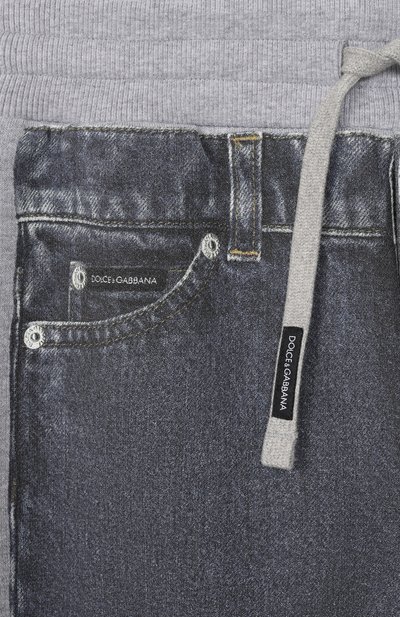 Хлопковые джоггеры DOLCE & GABBANA, арт. L4JPIN/G7PVD_001, фото 3