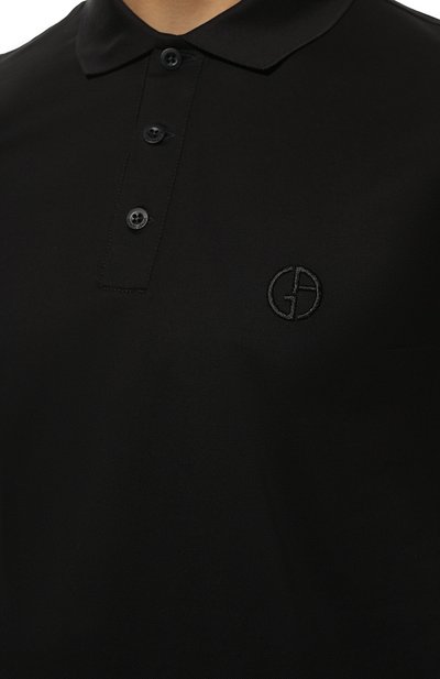 Хлопковое поло GIORGIO ARMANI, арт. 8NSF77/SJDVZ, фото 5