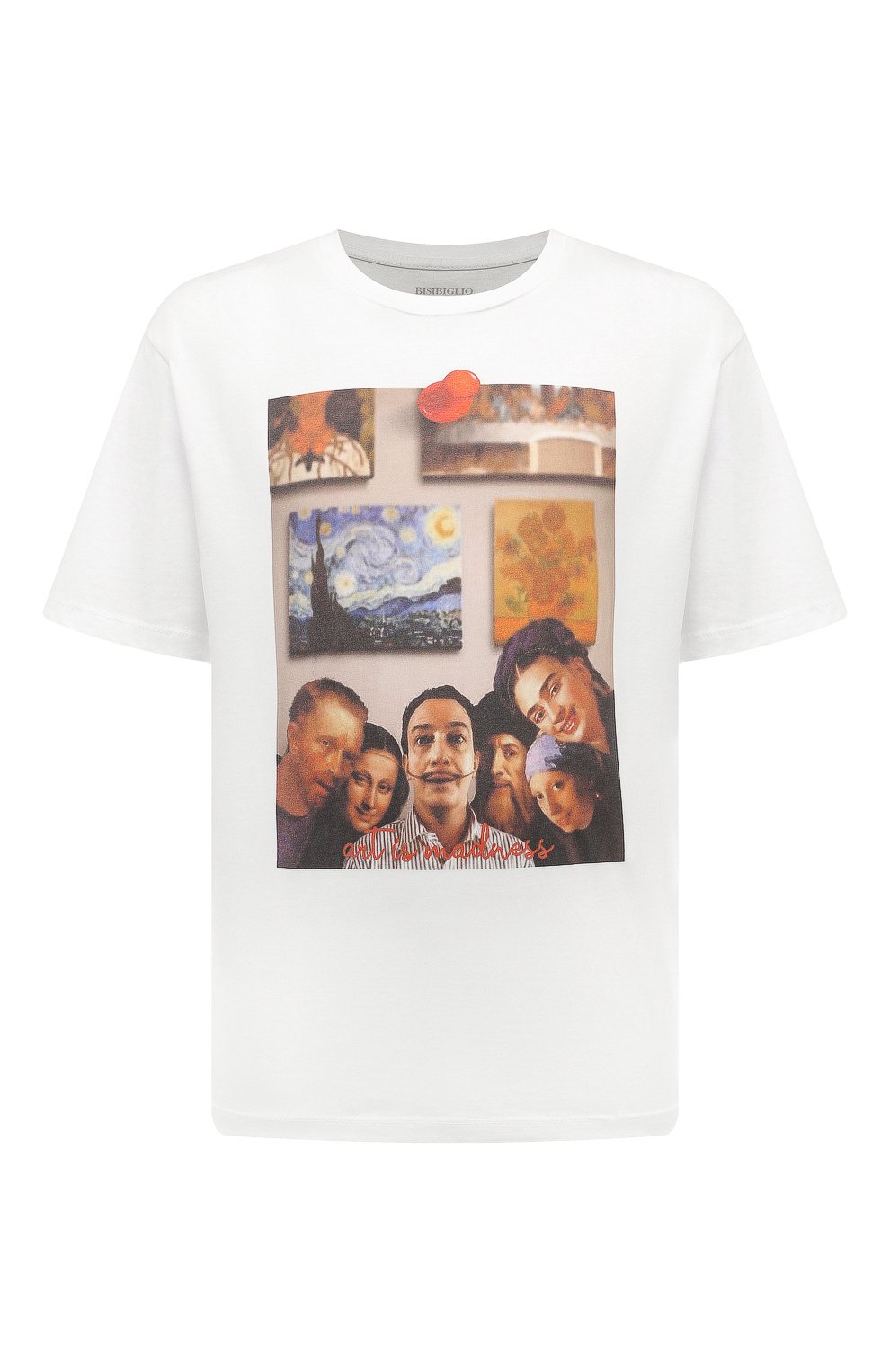Хлопковая футболка BISIBIGLIO, арт. ART IS MADNESS, фото 1