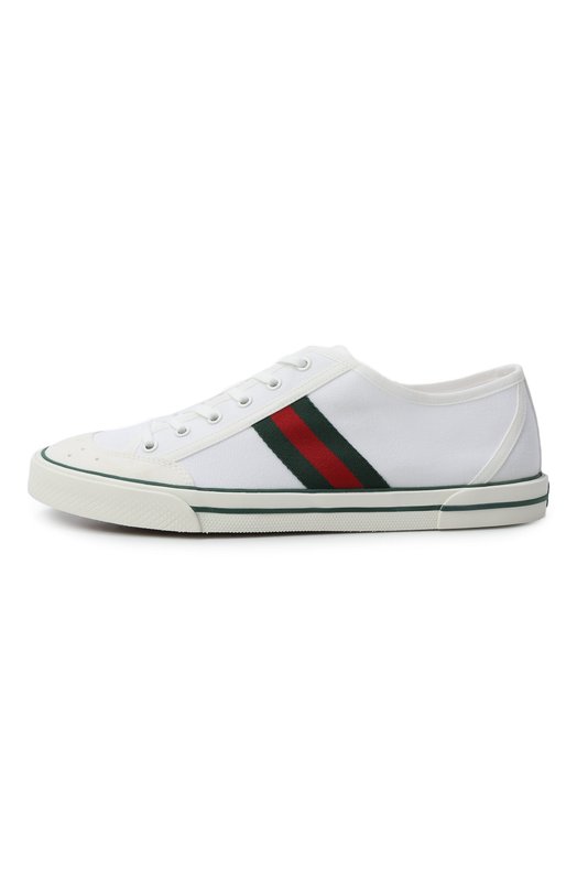Текстильные кеды Gucci Tennis 1977 Gucci 854436/FAFS4 Белый  854436/FAFS4 Фото 3