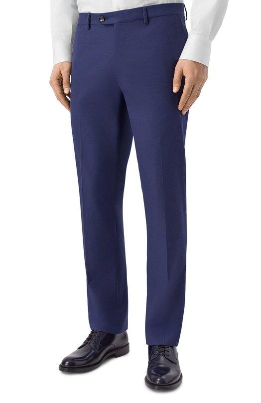 Брюки из шерсти и хлопка Andrea Campagna SC/1/GB1866 Синий  SC/1/GB1866 Фото 3